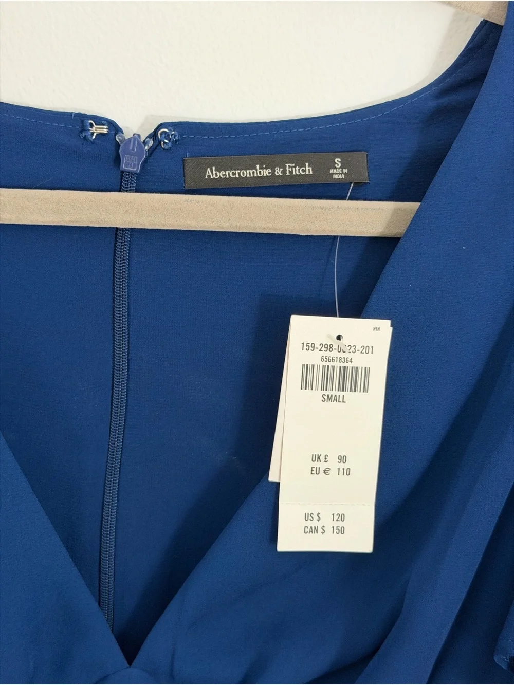 Abercrombie and Fitch Elegant Navy Blue Maxi Dress